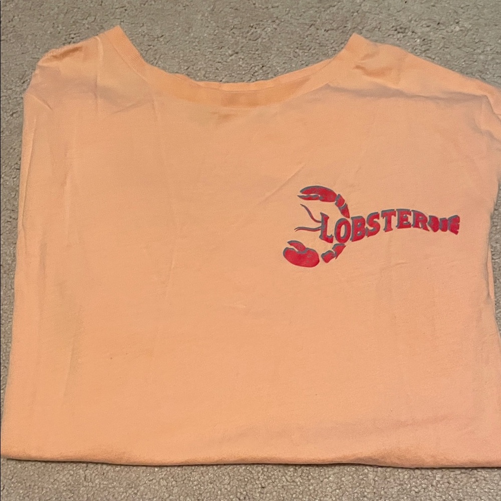 Kids Peach Lobster Graphic Tee